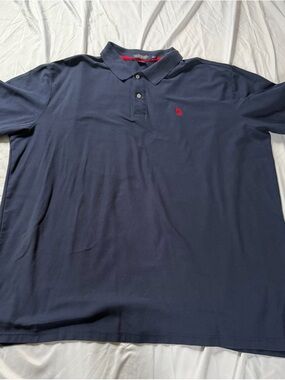 U.S. Polo Assn. Navy Polo with Red Embroidered Logo